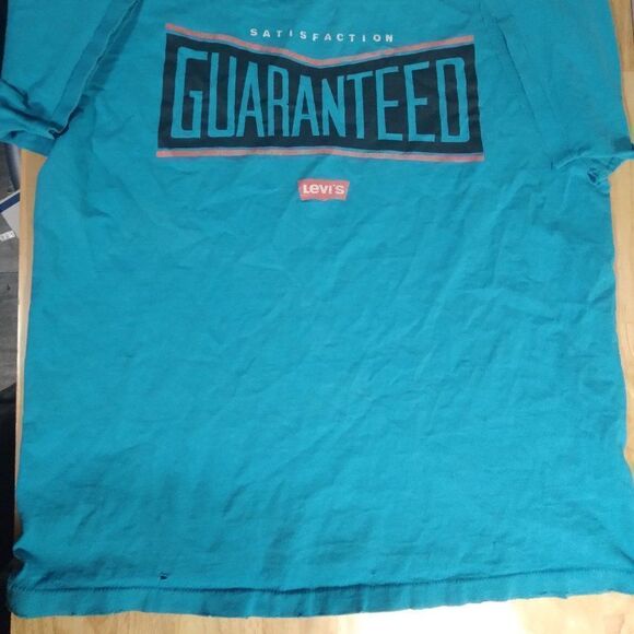 Vintage Single Stitch Levi's Satisfaction Guaranteed Logo T-Shirt - Picture 2 of 9